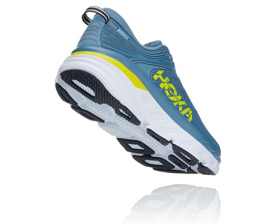 Hoka One One Bondi 7 Löparskor Herr - Blå - ROFQY-0489